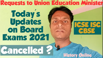 ICSE ISC CBSE 2021 :Today