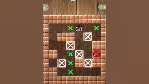 Sokoban Push box game professional level 16 solved