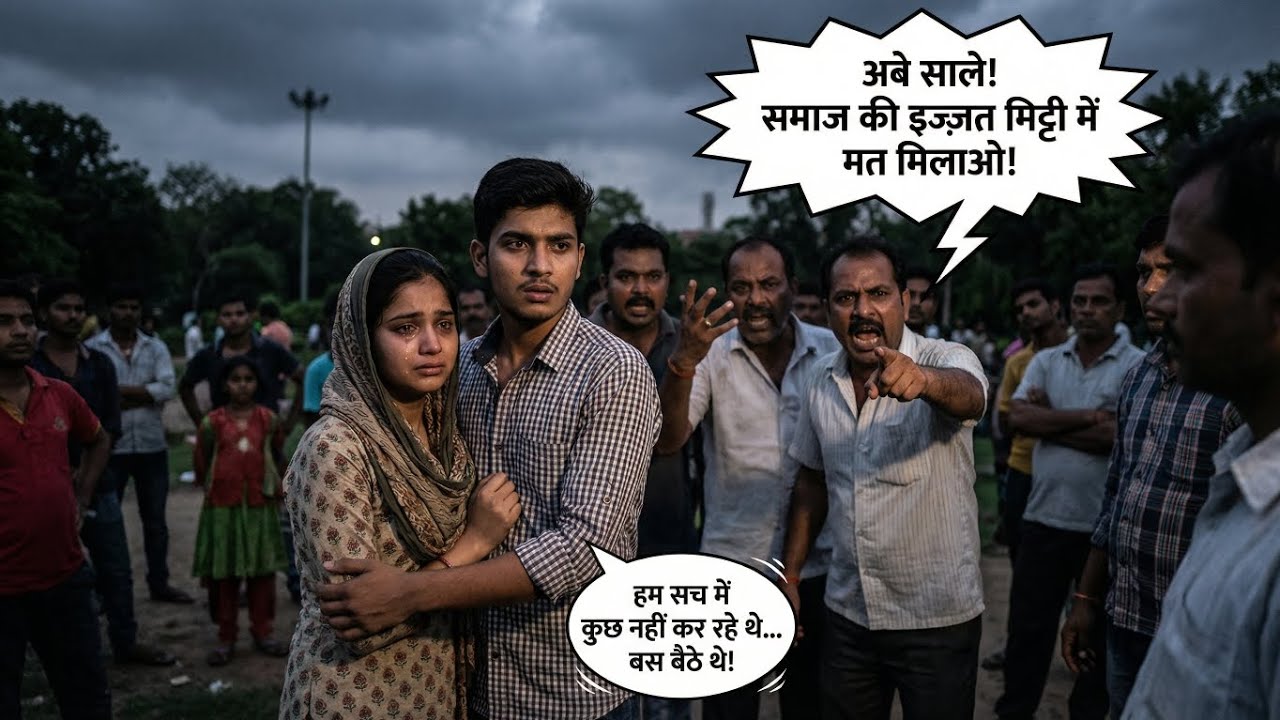 “वैलेंटाइन डे पर कपल को बीच पार्क में रोक दिया बजरंग दल वालों ने 😱 आगे जो हुआ वो चौंकाने वाला था! 😳