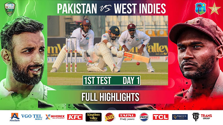 Full Highlights | Pakistan vs West Indies | 1st Test Day 1 | PCB | M2I1A