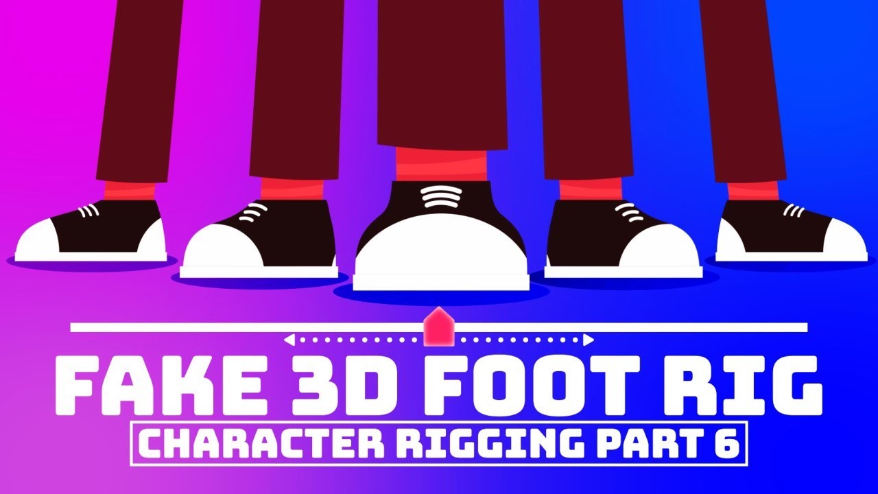 Fake 3D Foot Rigging After Effects Tutorial || No Plugin || Character ...