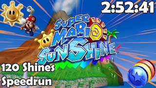 [Former WR] 120 Shines in 2:52:41 ~ Super Mario Sunshine Speedrun