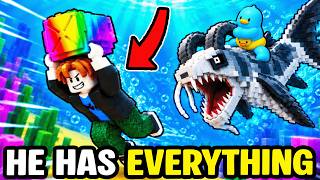 I MET the #1 LEADERBOARD PLAYER in STEAL A FISH EGG... screenshot 5