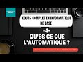  formation  cours complet informatique  4  ques ce que lautomatique 