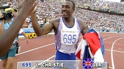 Linford Christie wins 100m Gold - Barcelona 1992 O...