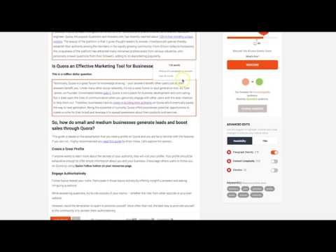 How To Use the Intelligent Writer To Edit Your Content
