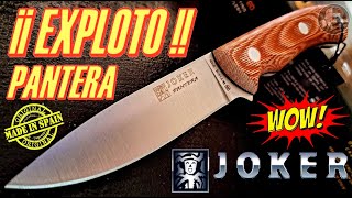 Bombazo Sobre Este Cuchillazo Te Dejará En Shockjoker Pantera Micarta Canvas Marrón Brutal