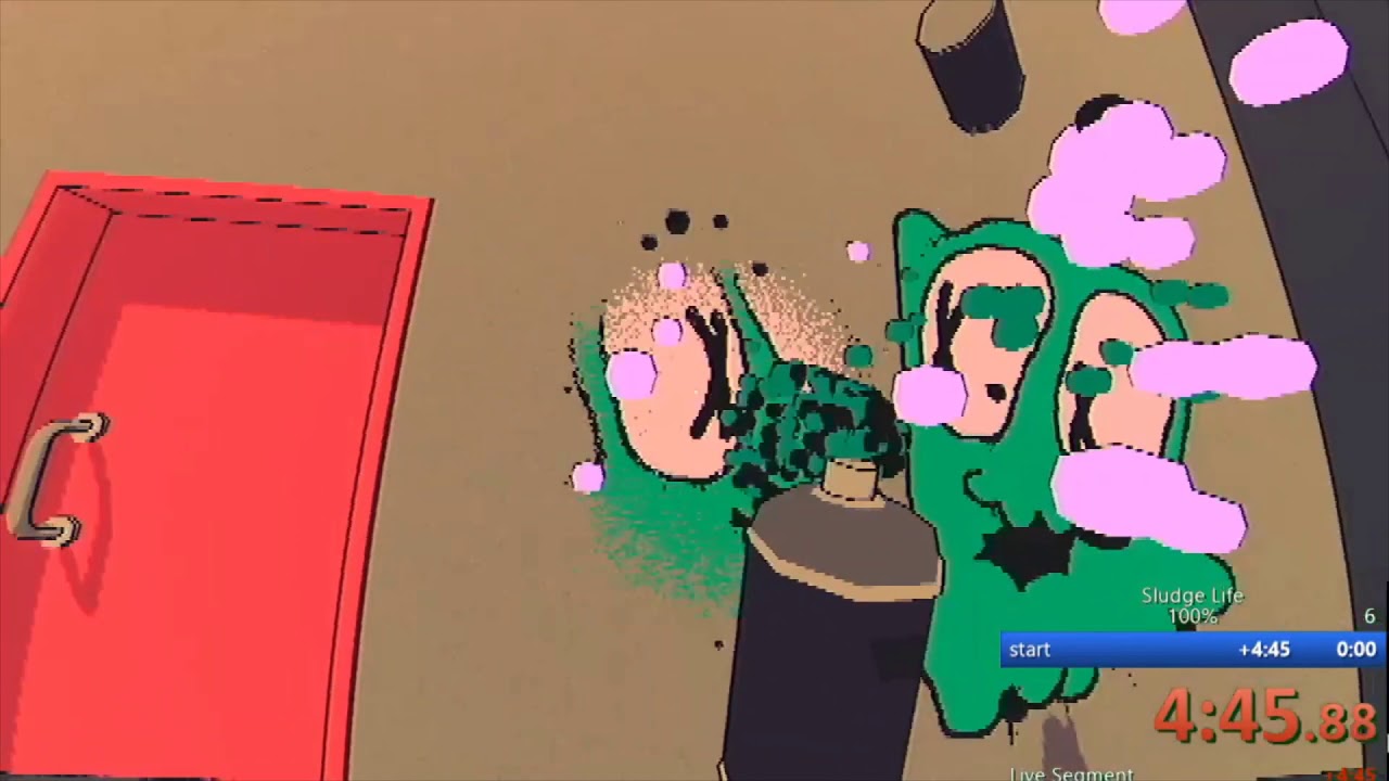 Sludge life 100% speedrun in 