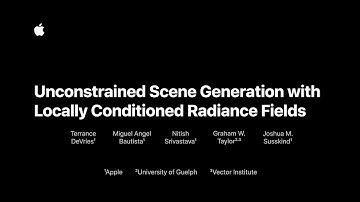 Unconstrained Scene Generation with Locally Conditioned Radiance Fields