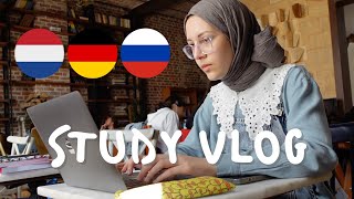 VLOG | Let's Study German, Dutch and Russian Together