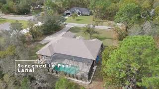 Aerial View of 4223 N Bartley Terrace Beverly Hills Florida - Home for Sale