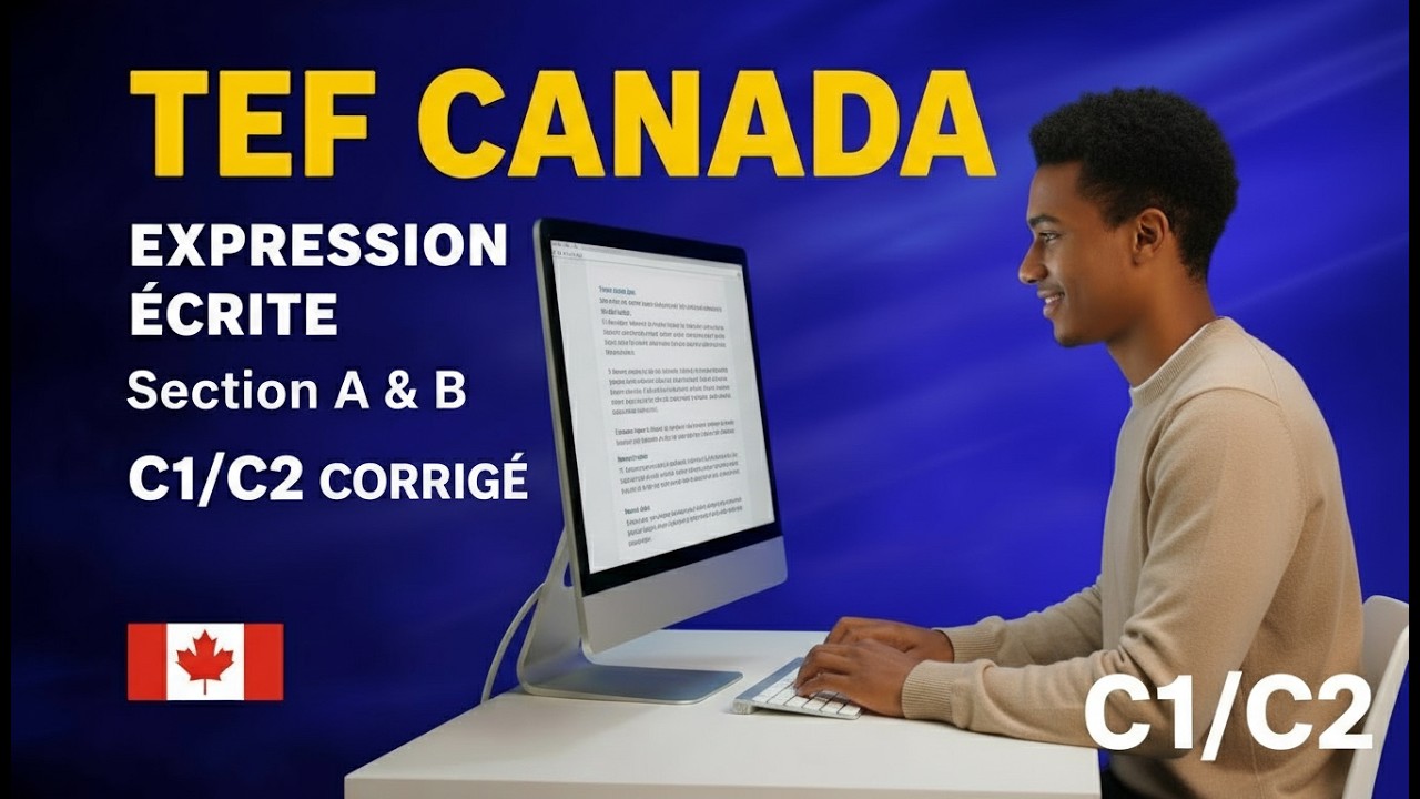 📝 TEF Canada – Expression écrite  examen officiel + rédaction C1/C2