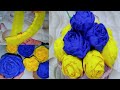 How To Make Easy Table Decoration Idea ❗ Beautiful Paper Rose Flower Table Decor ✨