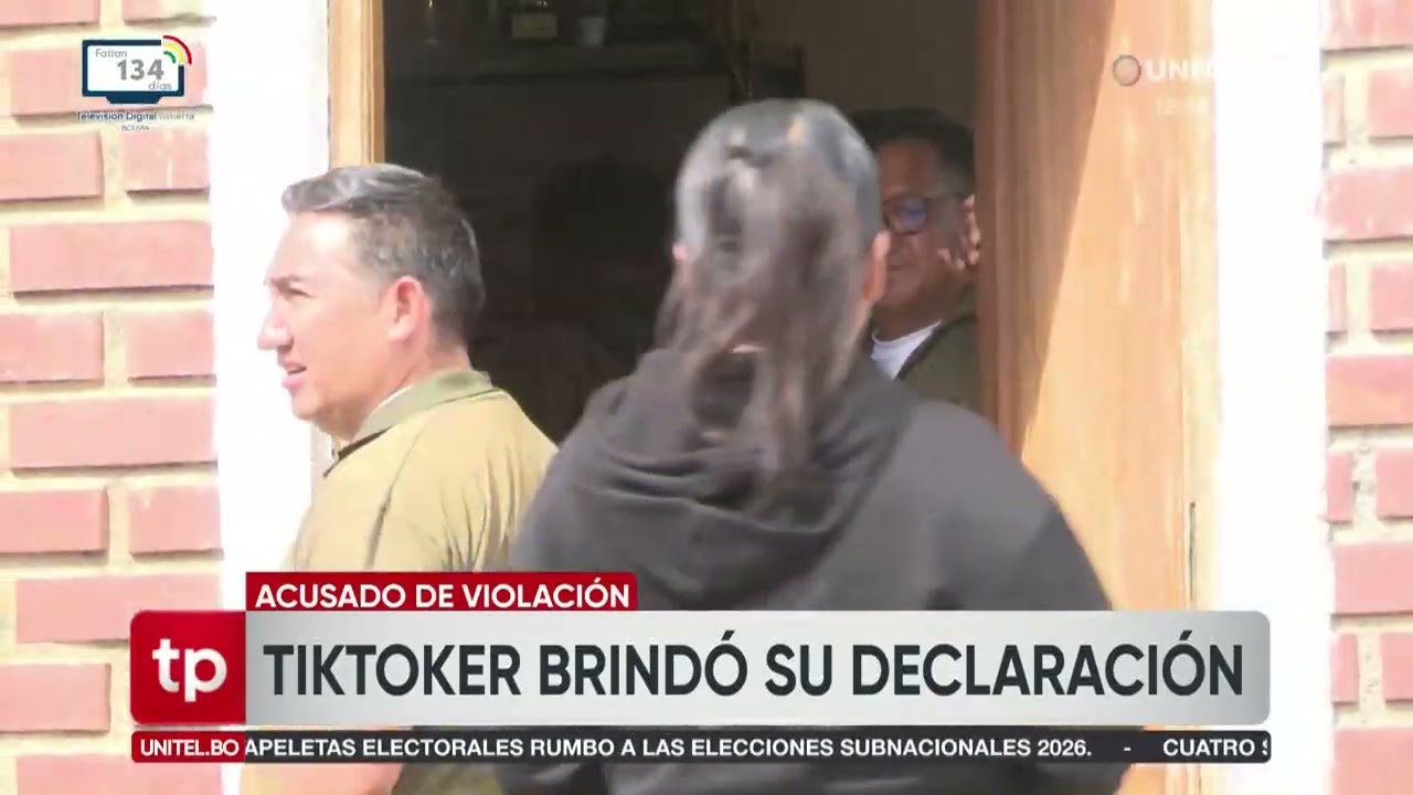 Tiktoker acusado de presunta violación retorna a la Felcc tras declarar en la Fiscalía