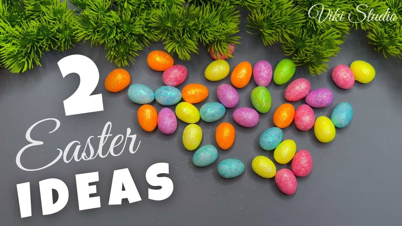 2 Easter Craft Ideas DIY Easy Easter Decor Easter Basket Tutorial - YouTube
