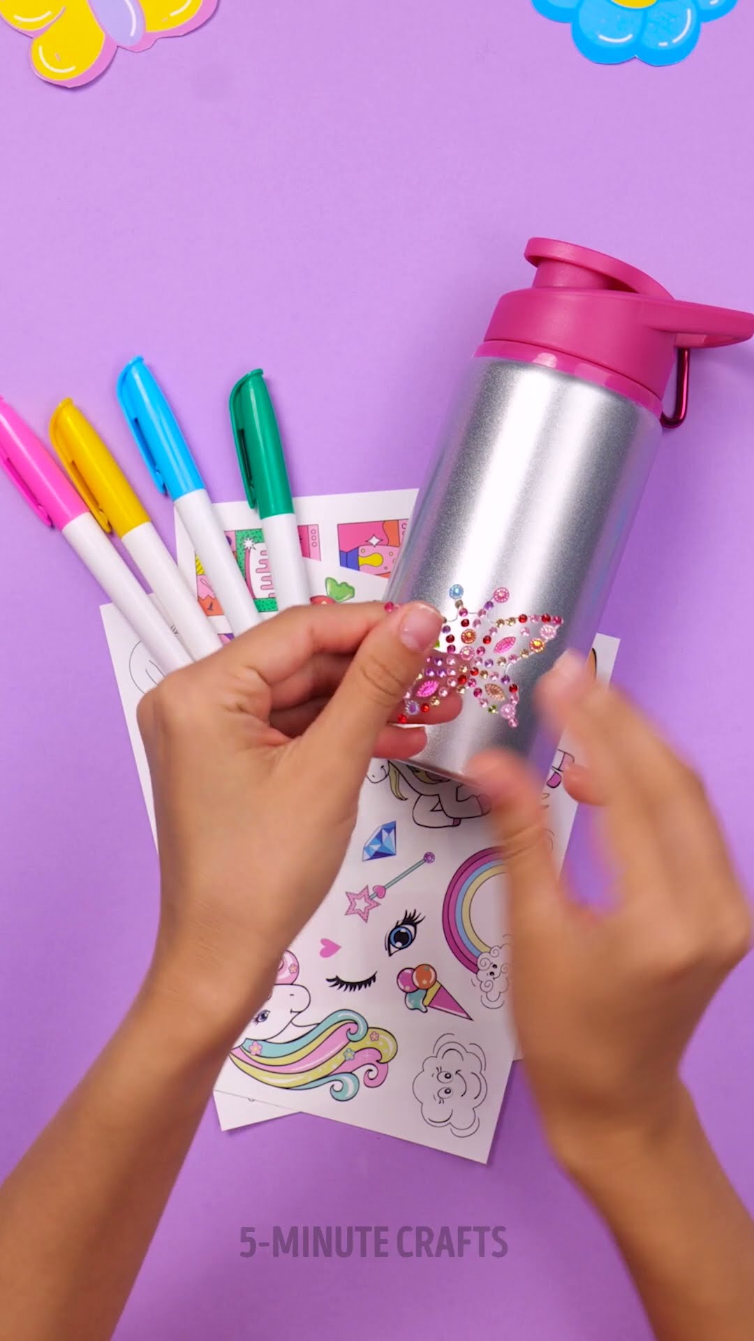 Dive into the World of Water Bottle DIYs ? #shorts #5minutecraftskit