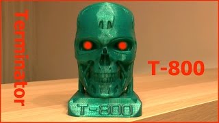 Терминатор T-800 печатаем на 3d принтере / terminator t-800 3d printing