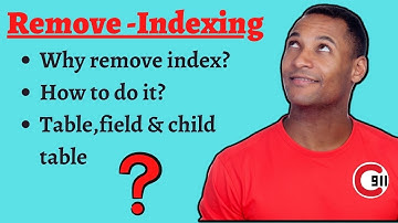 What is Remove Index In ServiceNow? Why to remove & how to remove it?