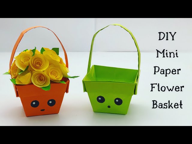 Flower Basket Art & Craft Kit -(Step by Step Tutorial Included