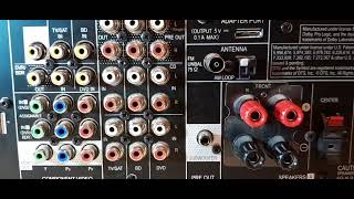 PIONEER VSX-521-K AV RECEIVER & REAR  CONECTORS