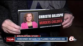 Group protests outside of home mistaken for residence of Planned Parenthood CEO