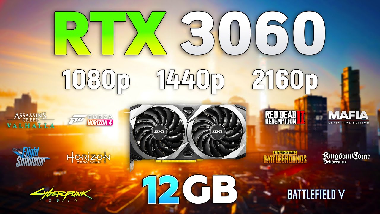 Download GeForce RTX 3060 12Gb - Test in 1080p l 1440p l 2160p