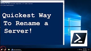 How to rename a server or computer using powershell