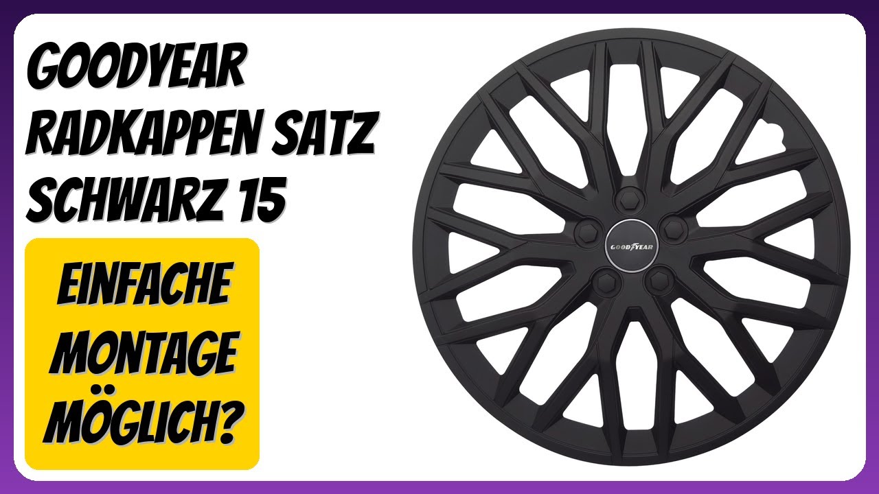 BEWERTUNG (2026): Goodyear Radkappen Satz schwarz 15. Infos