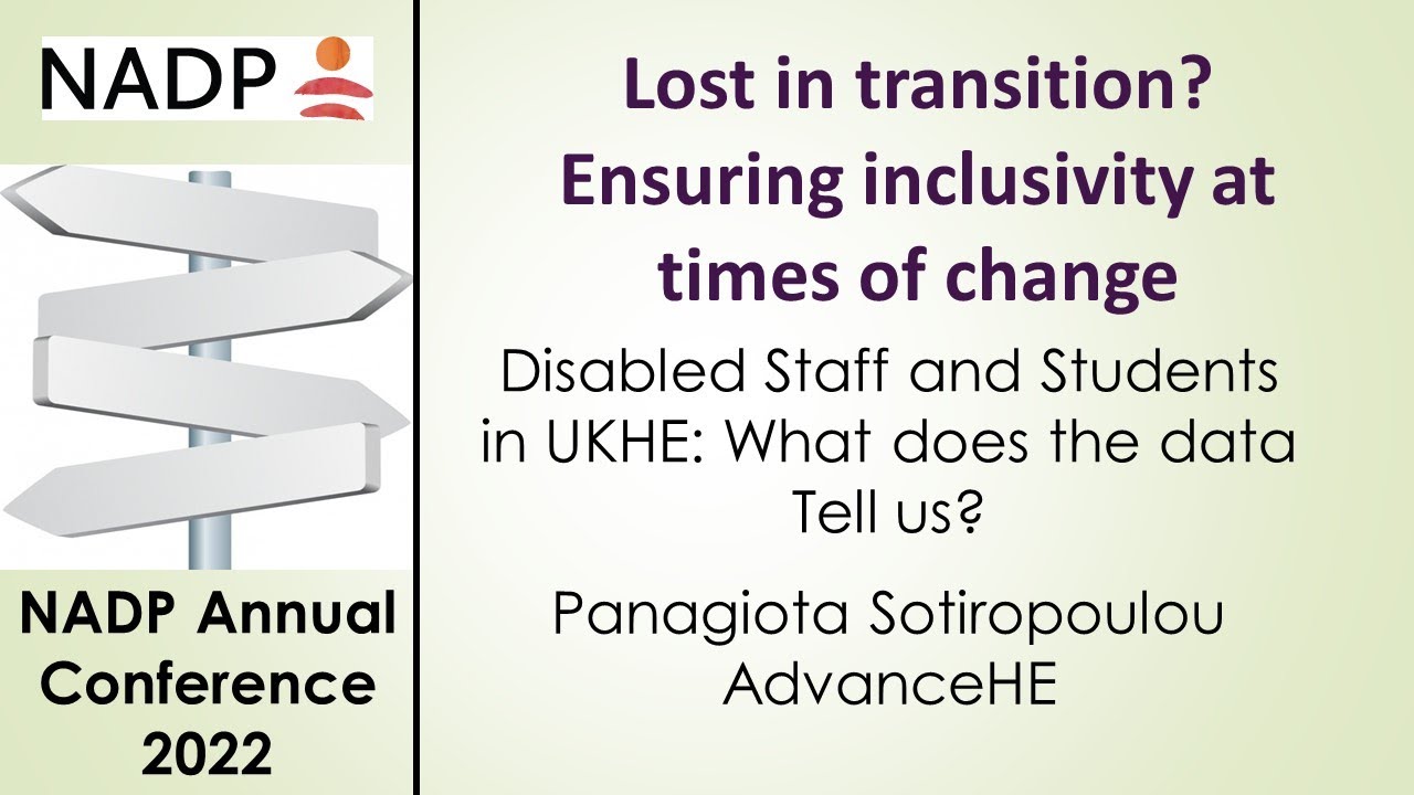 Disabled staff and students' experience in UK HE. What does the data tell us?