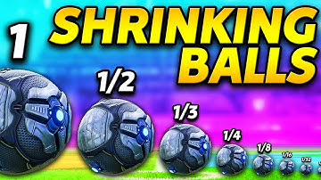 Rocket League but, every time you score the ball SHRINKS