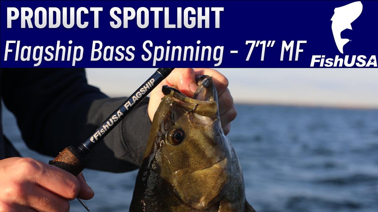 FishUSA Flagship Bass Spinning Rod - 7'1 Medium Fast - When To Use It 