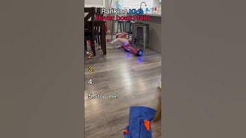 Ranking Kids Funniest Hoverboard Fails 🤣💀 #ranking#moments