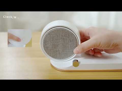 Нічник , годинник з функцією бездротової зарядки LED QinetiQ QN-02 15W Samsung iPhone, видео 1