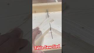 I made a 45 table saw sled from some scrap wood! #tablesawsled #tablesaw #woodworking