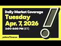 LIVE: Dow, S&amp;P 500, Nasdaq slide as Trump's Iran deadline puts markets on edge Apr. 7, 2026