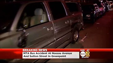 Out-Of-Control MTA Bus Hits Over A Dozen Parked Cars In Brooklyn