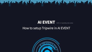 TVT Smart Function--Tripwire and Intrusion for Target Classification in N9000 1.4.4