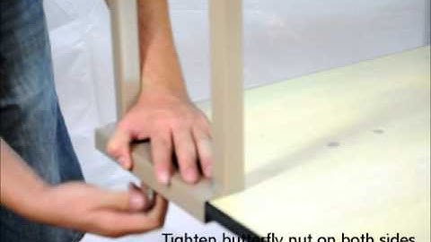 Midas Event Supply Serpentine & Banquet Bar Top tables assembly instructions video