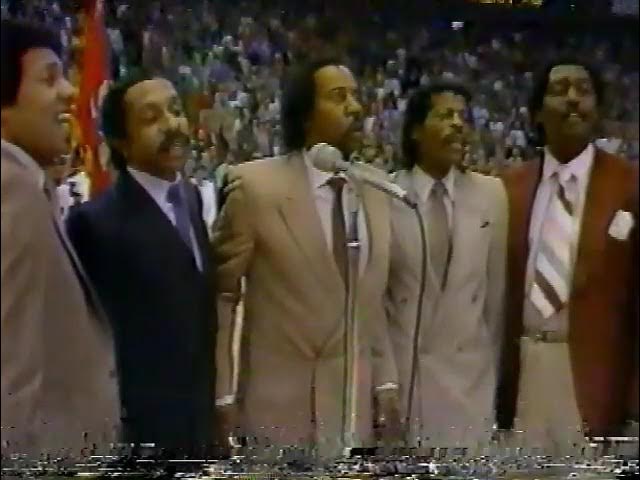 1984 NBA All-Star Game - The Temptations' iconic national anthem (not previously online)