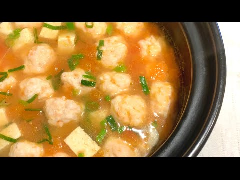 Shrimp Balls with Tofu in ClaypotSimply delicious     