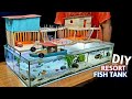 Create A Fish Tank with A Simple Fishing Resort Decoration - FISH TANK DECORATION