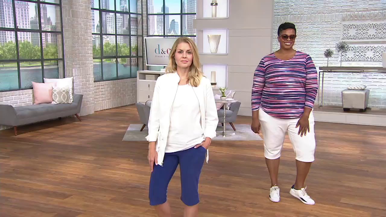 qvc denim and co pedal pushers