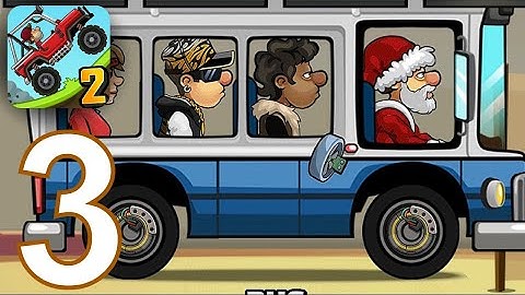 Hill Climb Racing 2 - Gameplay Walkthrough Part 3 - Christmas: Bus (iOS,Android)