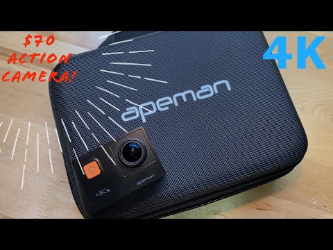 Apeman A80 Action Camera Unboxing   Review  4K for  70 