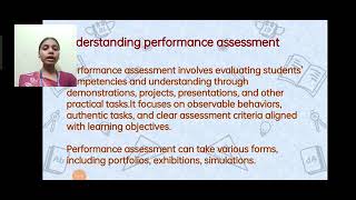 Authentic Assessment and Performance assessment