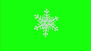 snow flake turn table image free green screen