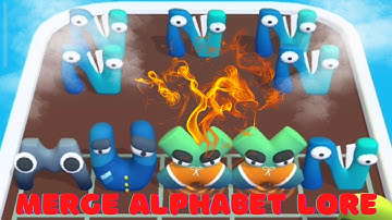 Merge Alphabet Lore Run alphabet lore a-z #alphabetlore #boom #abcd #alphabet  #bestgameplay