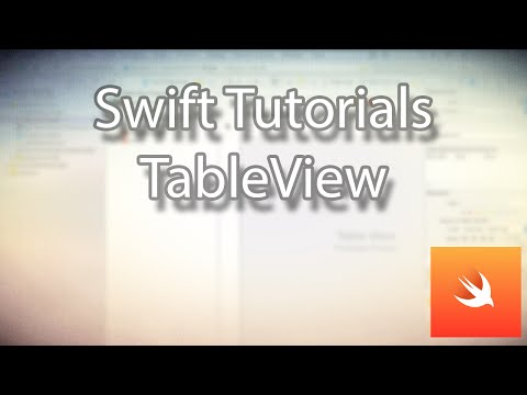Swift TableView Tutorial