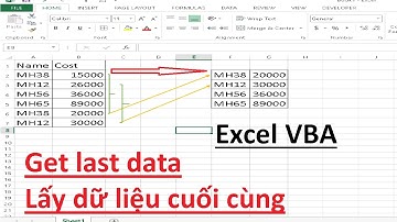 Excel VBA - Get last data (Lấy dòng dữ liệu cuối cùng)