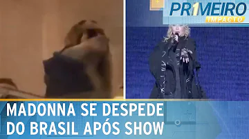 Madonna se despede do Rio após show histórico em Copacabana | Primeiro Impacto (06/05/24)